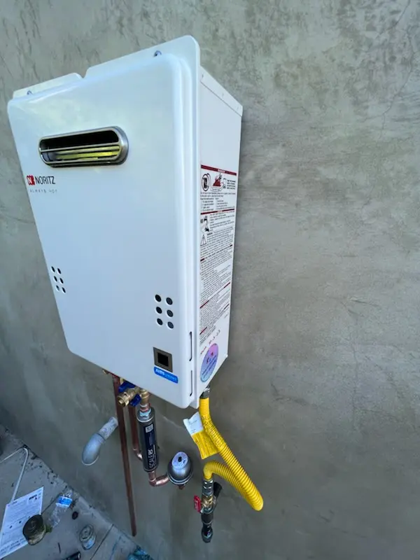 Tankless water heater installation for Windmill Creek homes